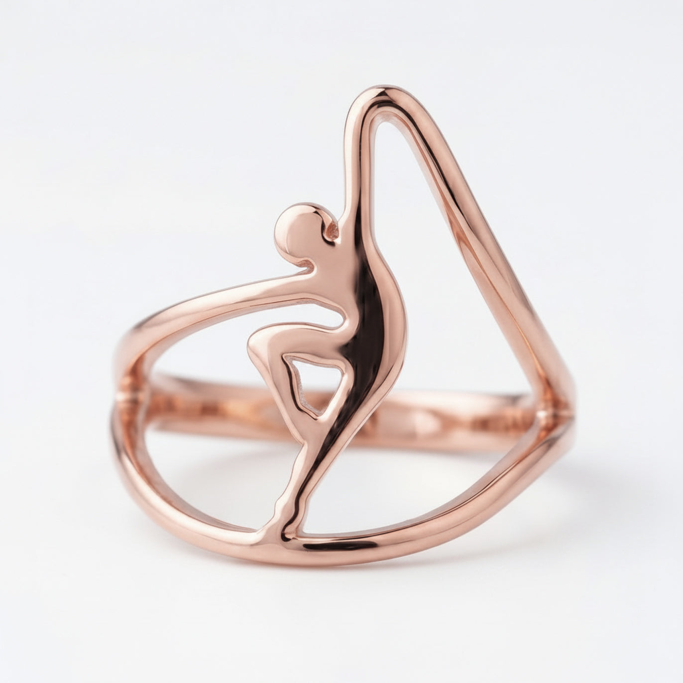 Anel Passé Banhado em Ouro Rosé