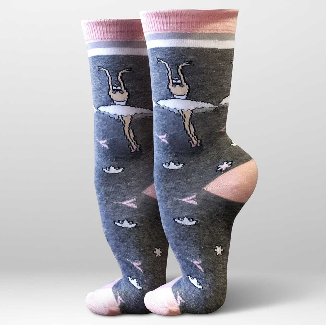 Meia Cano Alto Cisne Branco - Grandes Ballets