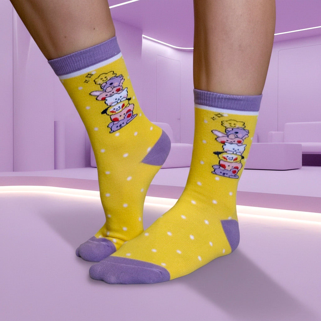 Meia Cano Alto BTS - K-pop