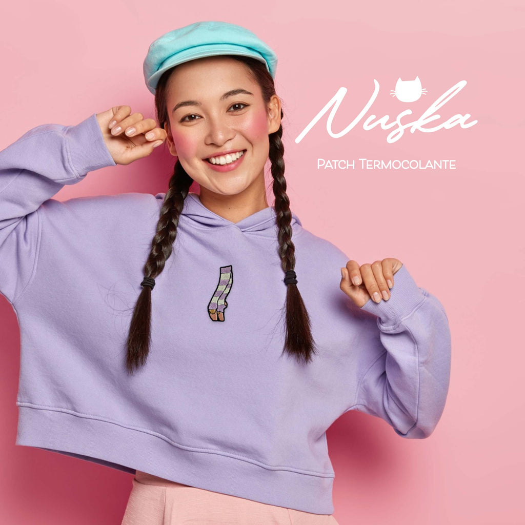 Patch Termocolante Bordado - Ballet Ponta com Polaina Pink e Vermelho