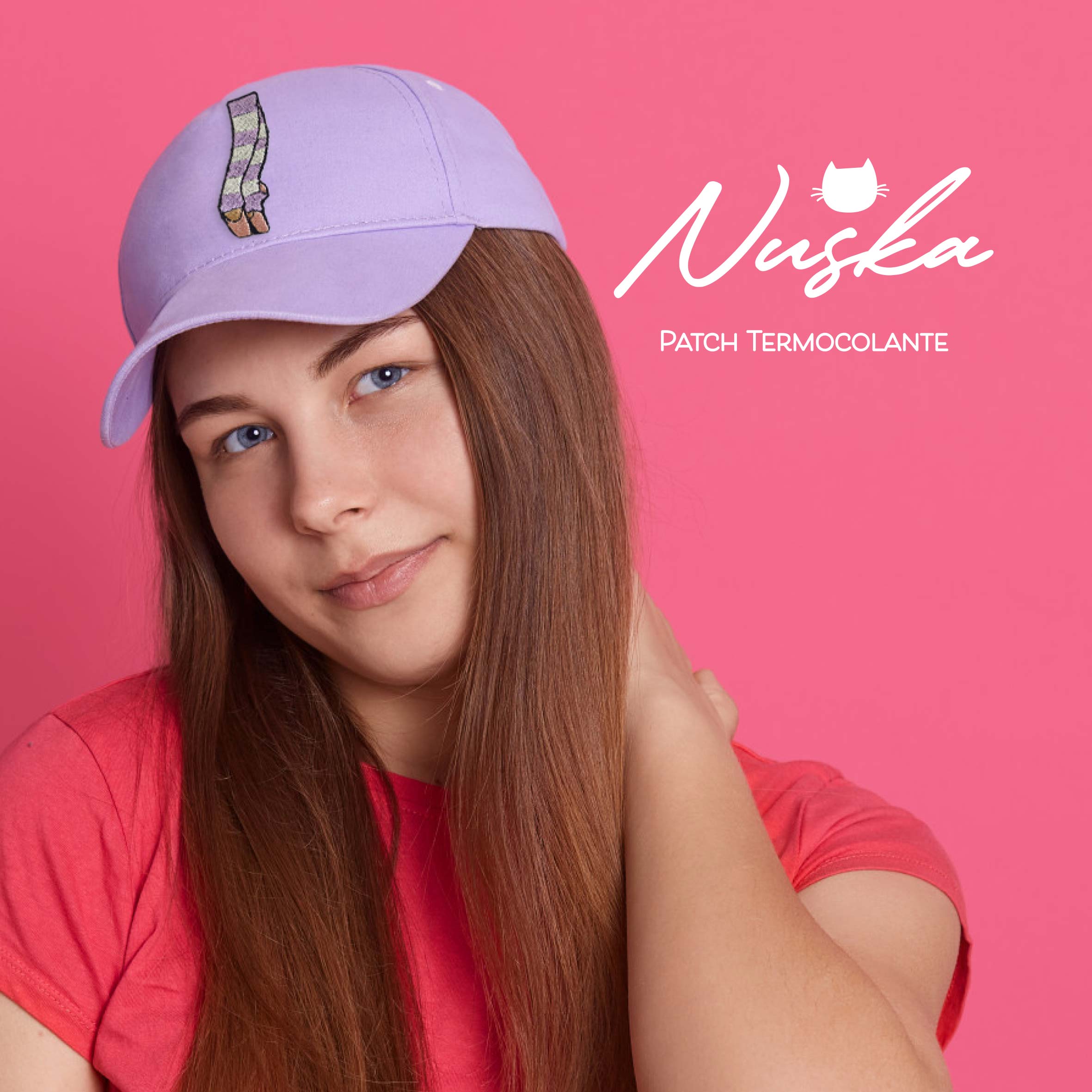 Patch Termocolante Bordado - Ballet Ponta com Polaina Pink e Vermelho