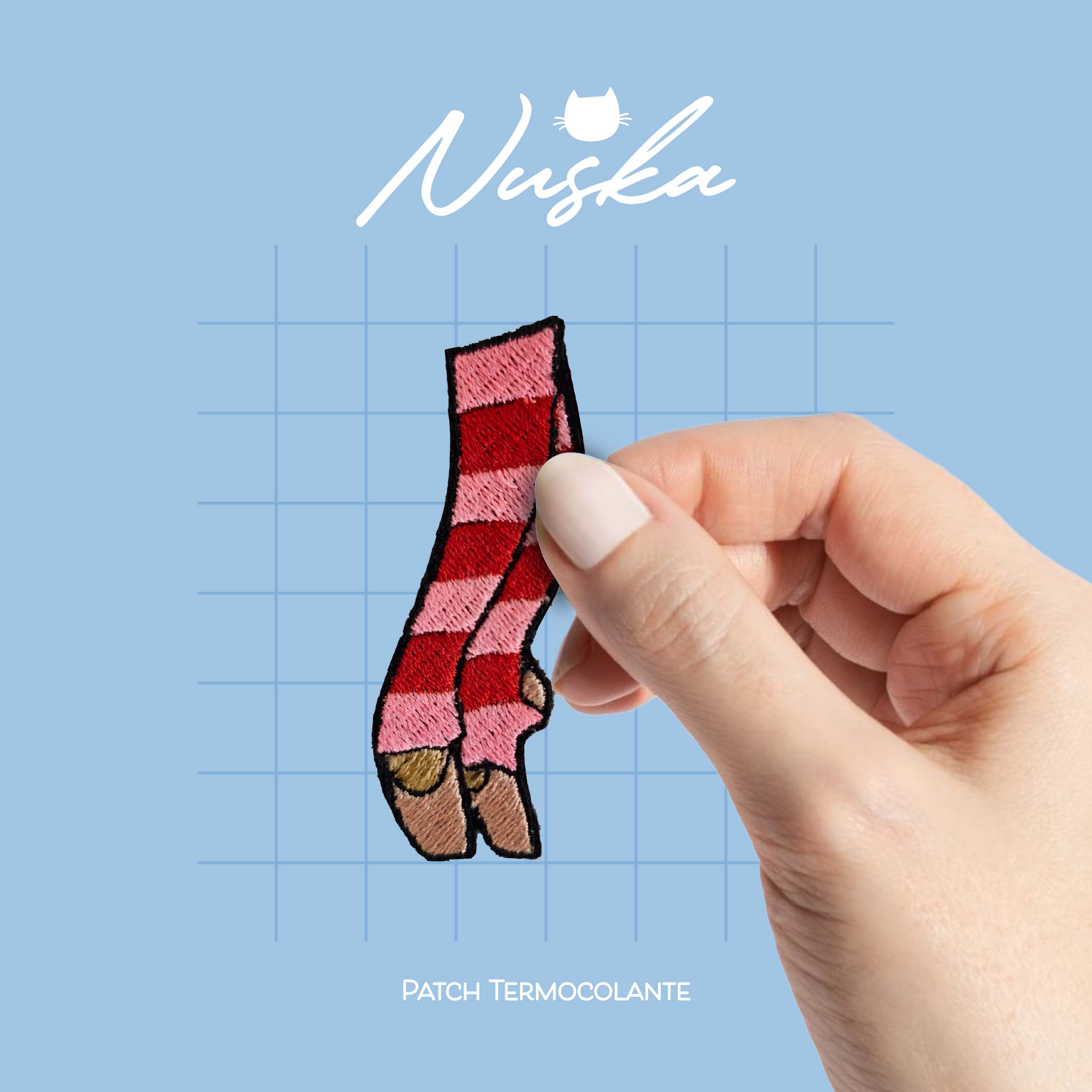 Patch Termocolante Bordado - Ballet Ponta com Polaina Pink e Vermelho