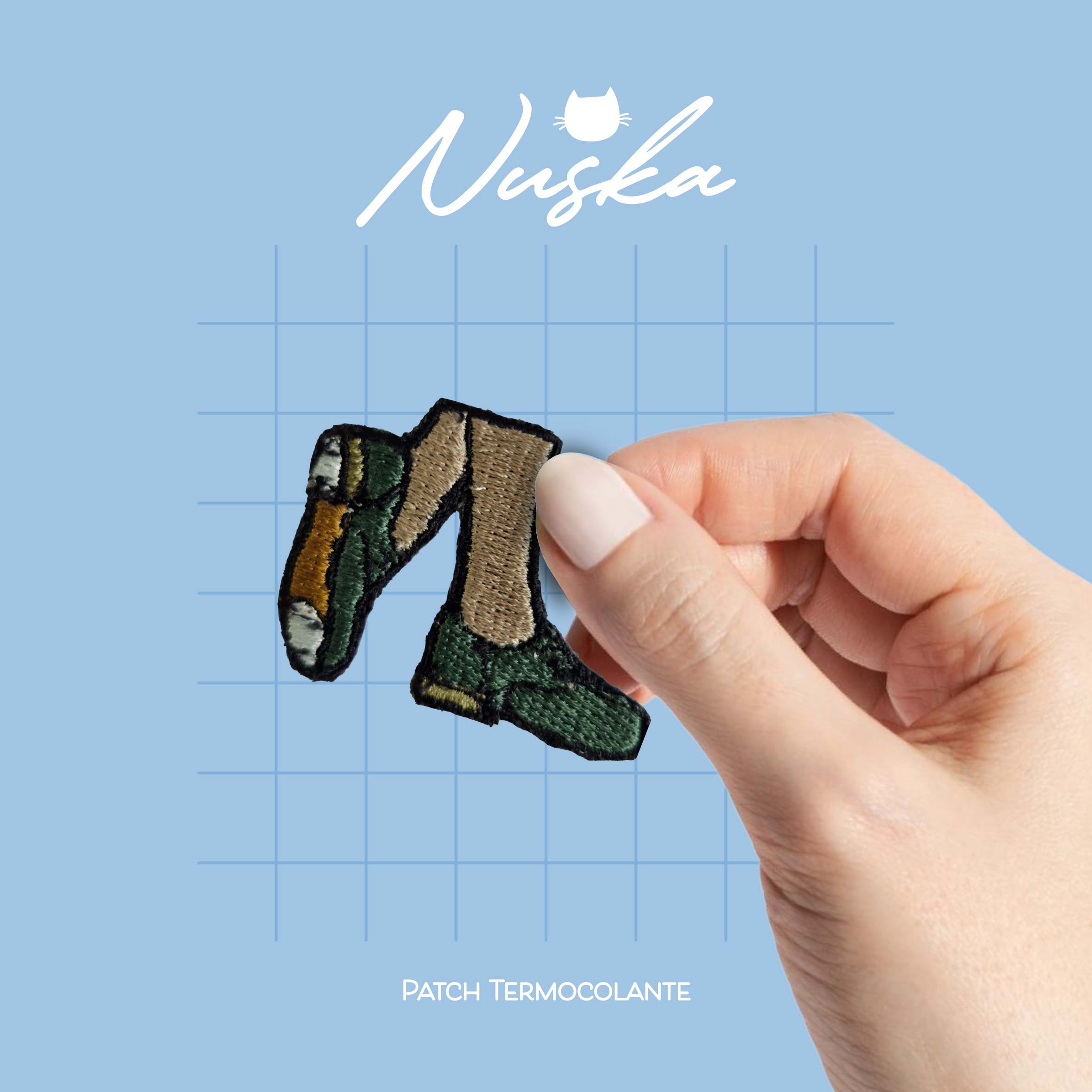 Patch Termocolante Bordado - Sapateado Verde